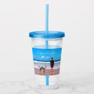 Laden Sie Ihr Haustierfoto Acryl-Tumbler mit indiv Acryltrinkbecher