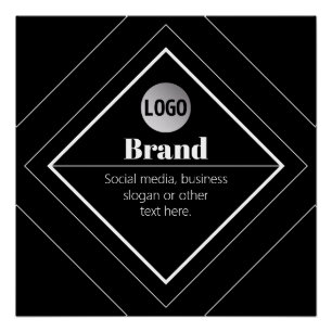 Laden Sie Ihr Logo & anpassbaren Textdesign hoch Poster