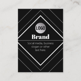 Laden Sie Ihr Logo & anpassbares Textdesign hoch Visitenkarte