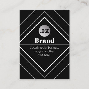 Laden Sie Ihr Logo & anpassbares Textdesign hoch Visitenkarte