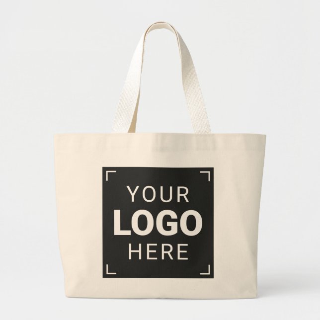 Laden Sie Ihr Logo hoch Jumbo Stoffbeutel (Vorne)