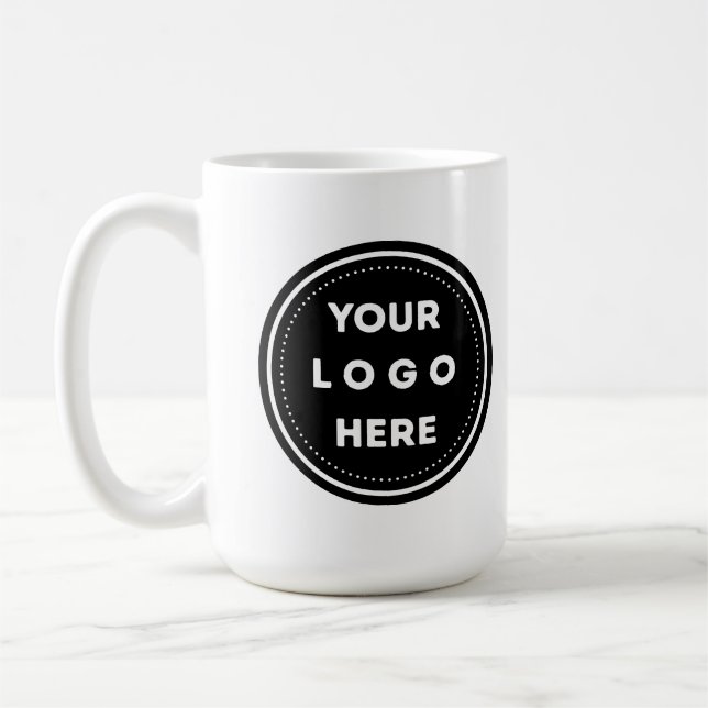 Laden Sie Ihr Logo hoch Kaffeetasse (Links)