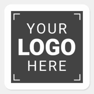 Laden Sie Ihr Logo hoch Quadratischer Aufkleber