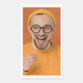 Laden Sie Ihr lustiges Foto Selfie-Foto hoch  Serviette