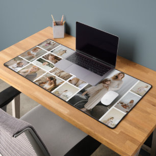 Laden Sie Ihre eigenen 17 Fotos Personalisiert hoc Schreibtischunterlage