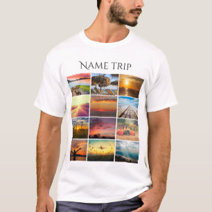 Laden Sie Ihre Foto- und Namensreise hoch T-Shirt