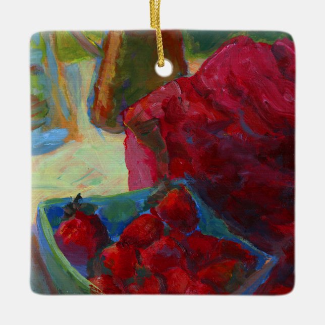 Laden Sie Ihre Kunstwerke hoch | Benutzerdefiniert Keramikornament (Vorderseite)