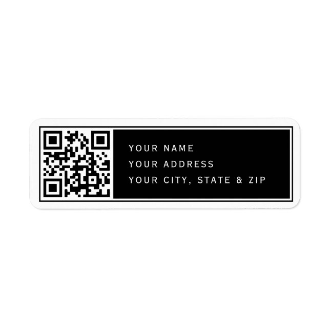 Laden Sie Ihren eigenen QR-Code hoch | b&w-Rücksen (Vorne)