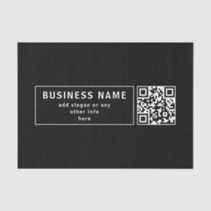 Laden Sie Ihren eigenen QR-Code und änderbaren Tex Seidenpapier