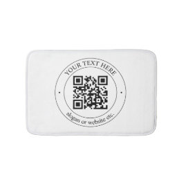 Laden Sie Ihren eigenen QR-Code und Ihren anpassba Badematte
