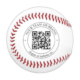 Laden Sie Ihren eigenen QR-Code und Ihren anpassba Baseball