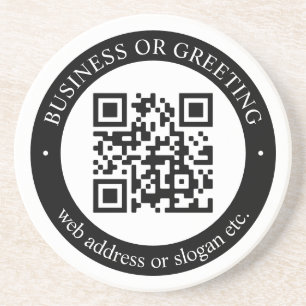 Laden Sie Ihren eigenen QR-Code und Ihren anpassba Getränkeuntersetzer