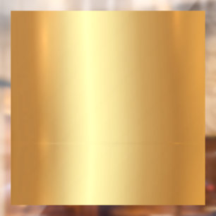 Laden Sie Ihren Logo-QR-Code-Text Gold Leere Vorla Fensteraufkleber