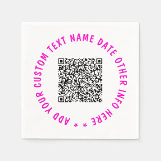 Laden Sie Ihren QR-Code hoch - Beispiel für Servie Serviette