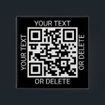 Laden Sie Ihren QR Code Moderne Website hoch oder  Button<br><div class="desc">Geben Sie jede Website oder Zahlungsanwendung mit einem benutzerdefinierten QR-Code-Quadrat-Button frei. Alle Formulierungen auf dieser Vorlage sind einfach zu personalisieren oder zu löschen, und das Bild kann durch Ihren QR-Code, Ihr Logo oder Ihr Foto ersetzt werden. Auch Farben und Schriftart lassen sich mit dem Zazzle Designwerkzeug leicht ändern. Werben Sie...</div>