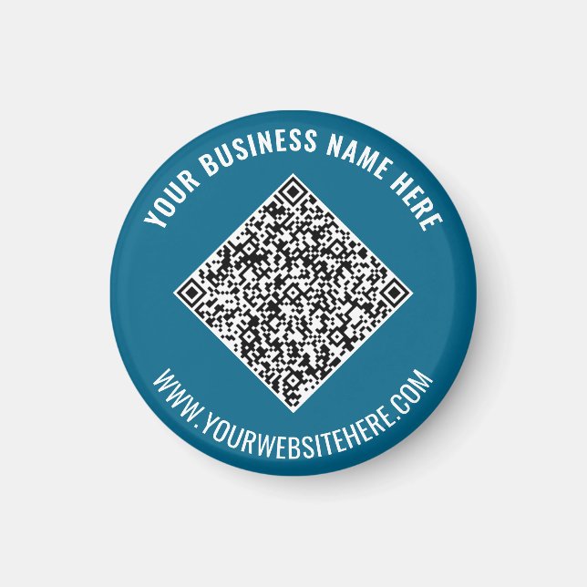 Laden Sie Ihren QR-Code Werbemagnet mit individuel Magnet (Vorne)