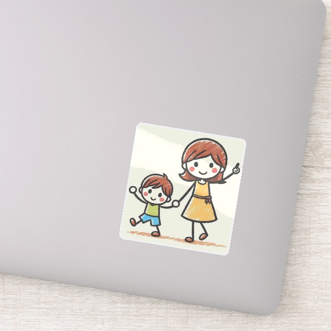 Laden Sie Kidds Personalisiertes Geschenk für Elte Aufkleber (Detail)