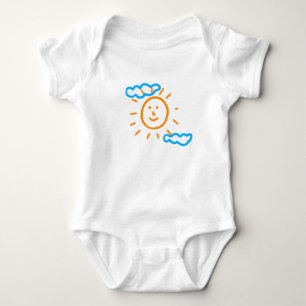 Laden Sie Kinder hoch, in denen Kids-Artwork Gezei Baby Strampler