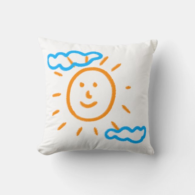 Laden Sie Kinder hoch, in denen Kids-Artwork Gezei Kissen (Vorderseite)