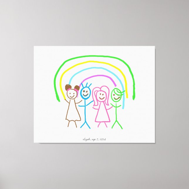 Laden Sie Kinder hoch, in denen Kids-Artwork Gezei Leinwanddruck (Vorderseite)