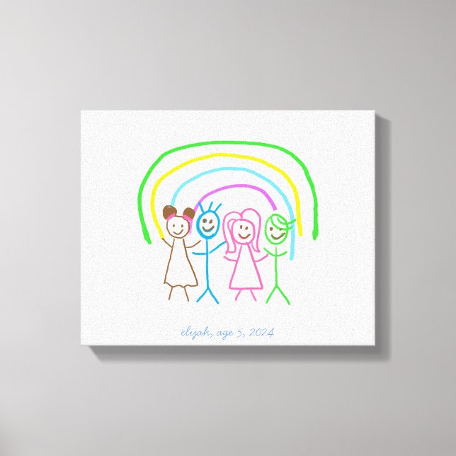 Laden Sie Kinder hoch, in denen Kids-Artwork Gezei Leinwanddruck (Vorderseite)