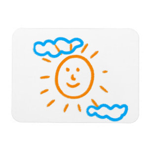 Laden Sie Kinder hoch, in denen Kids-Artwork Gezei Magnet