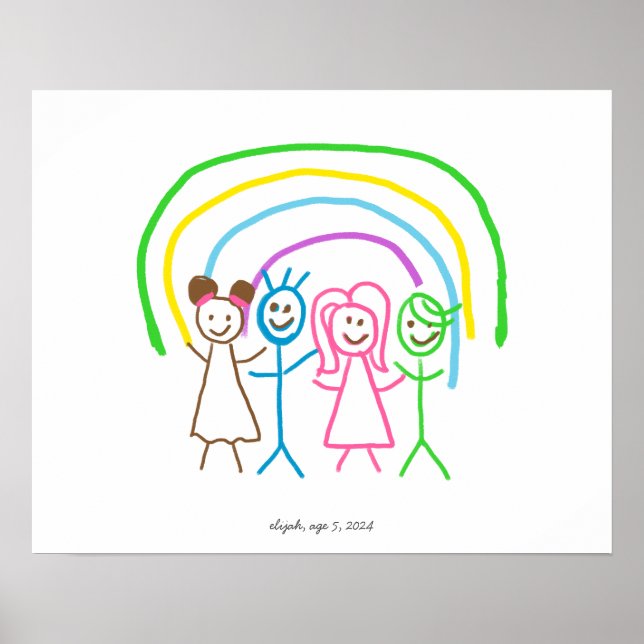 Laden Sie Kinder hoch, in denen Kids-Artwork Gezei Poster (Vorne)