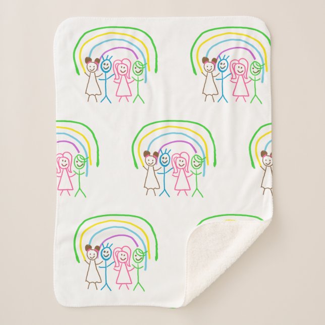 Laden Sie Kinder hoch, in denen Kids-Artwork Gezei Sherpadecke (Vorderseite)