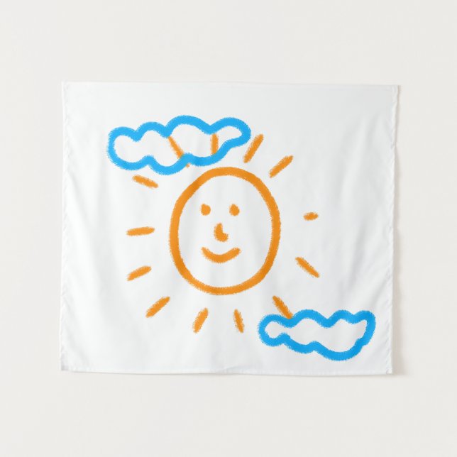 Laden Sie Kinder hoch, in denen Kids-Artwork Gezei Wandteppich (Vorderseite (Horizontal))