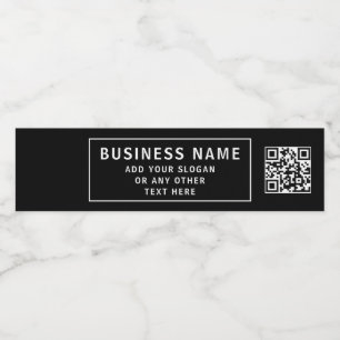 Laden Sie QR-Code oder Logo und anpassbaren Text h