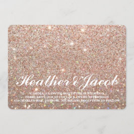 Laden Sie - Rosen-GoldGlit Fab Hochzeit ein Einladung