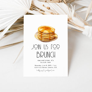 Laden Sie uns zur Brunch-Party-Einladungsvorlage e Einladung