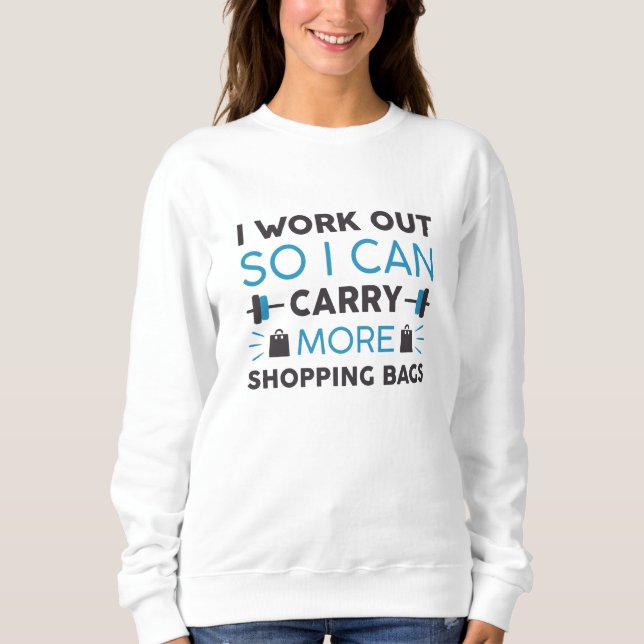 Laden von Einkaufstaschen Sweatshirt (Vorderseite)