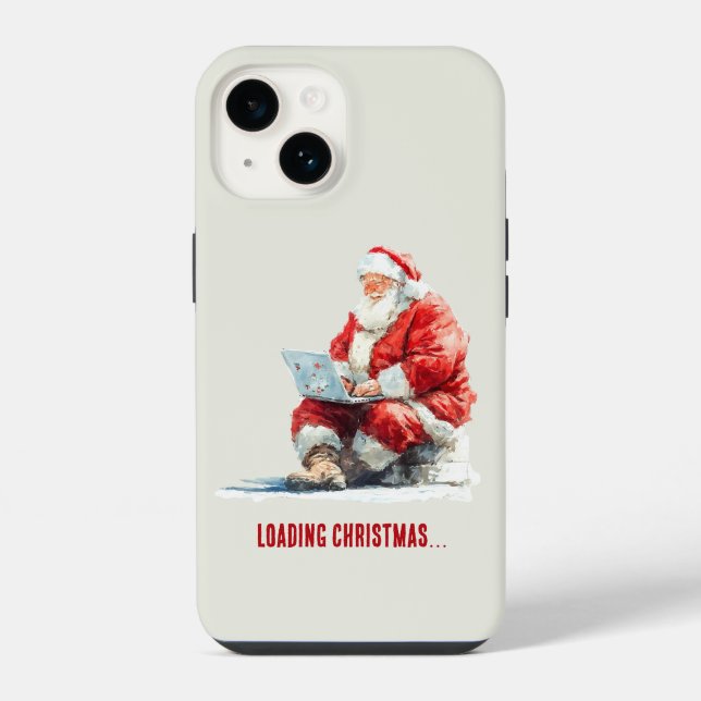 Laden Weihnachten Weihnachtsdesign iPhone 14 Hülle (Rückseite)