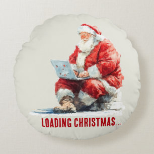 Laden Weihnachten Weihnachtsdesign Rundes Kissen