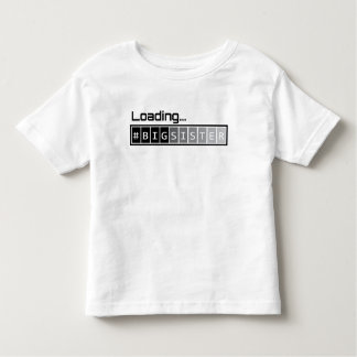 Ladende große Schwester Kleinkind T-shirt