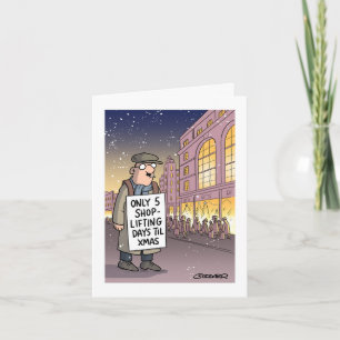 Ladendiebstahl Tage bis Weihnachten Karte