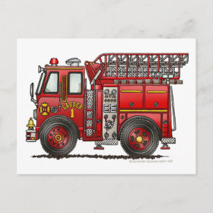 Ladenfeuerwehrmann Postkarte