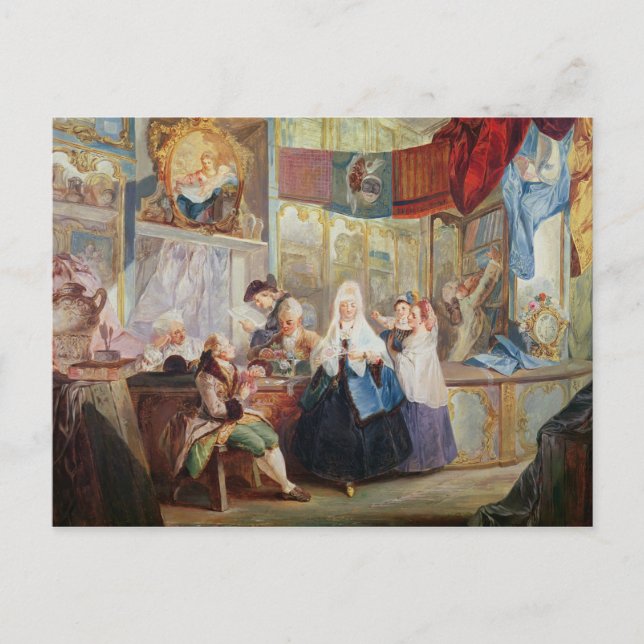 Ladeninnere Postkarte (Vorderseite)