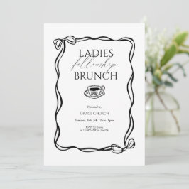 Ladies Fellowship Brunch Church Event Einladung