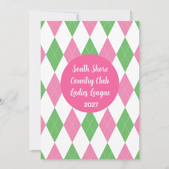 Ladies Golf League Invitation Einladung (Vorderseite)