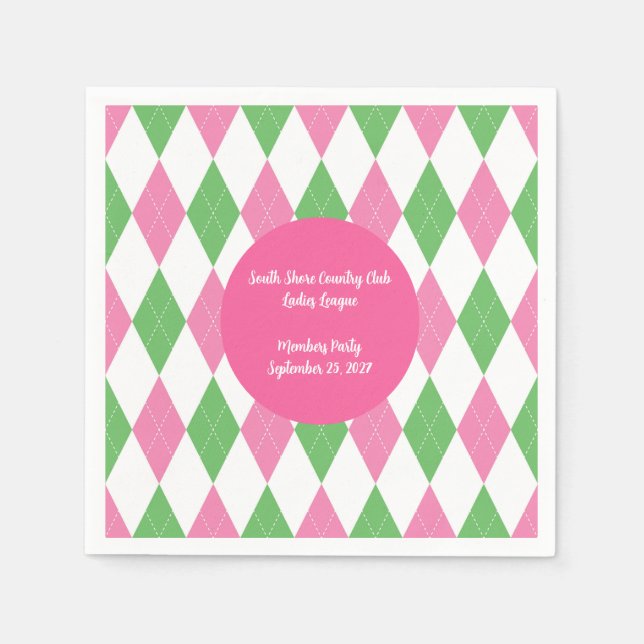 Ladies Golf League Party Napkins Serviette (Vorderseite)