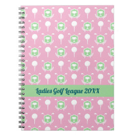 Ladies Golf League Spiral Notepad Notizblock