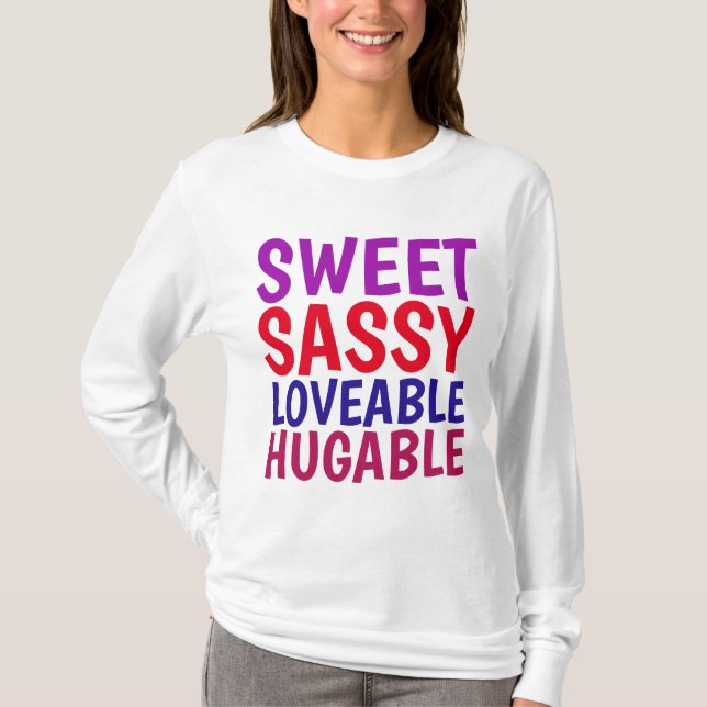 LADIES MÄDCHEN T - Shirt, SCHWEET SASSABLE T-Shirt (Vorderseite)