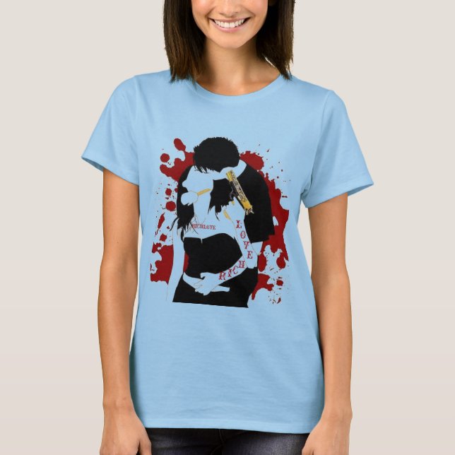 LADIES RICH LIEBE BONNIE N CLYDE T-Shirt (Vorderseite)