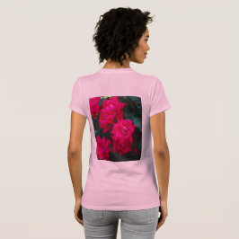 LADIES ROSE DOUBLE SIDED T - SHIRT