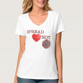 Ladies verbreiten <3 Nicht Covid T-Shirt