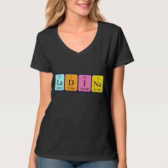 Ladina Periodenname Shirt (Vorderseite)