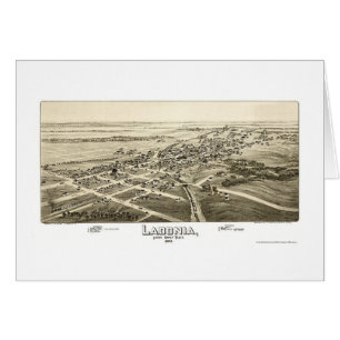 Ladonia, carte panoramique de TX - 1891