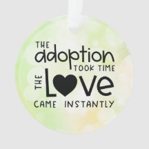 L'adoption a pris du temps l'amour est venu instan
